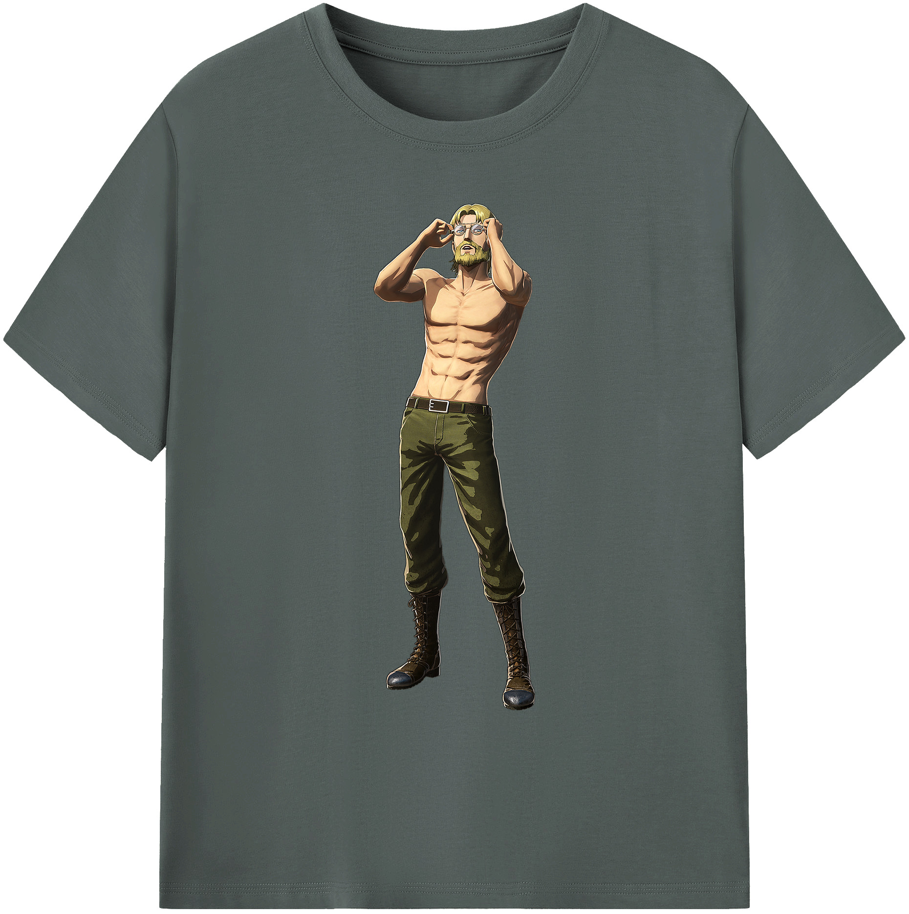（画像用） 進撃の巨人 Attack on Titan 綿100％ メンズ半袖Tシャツ｜肌触りやわらか＆通気性